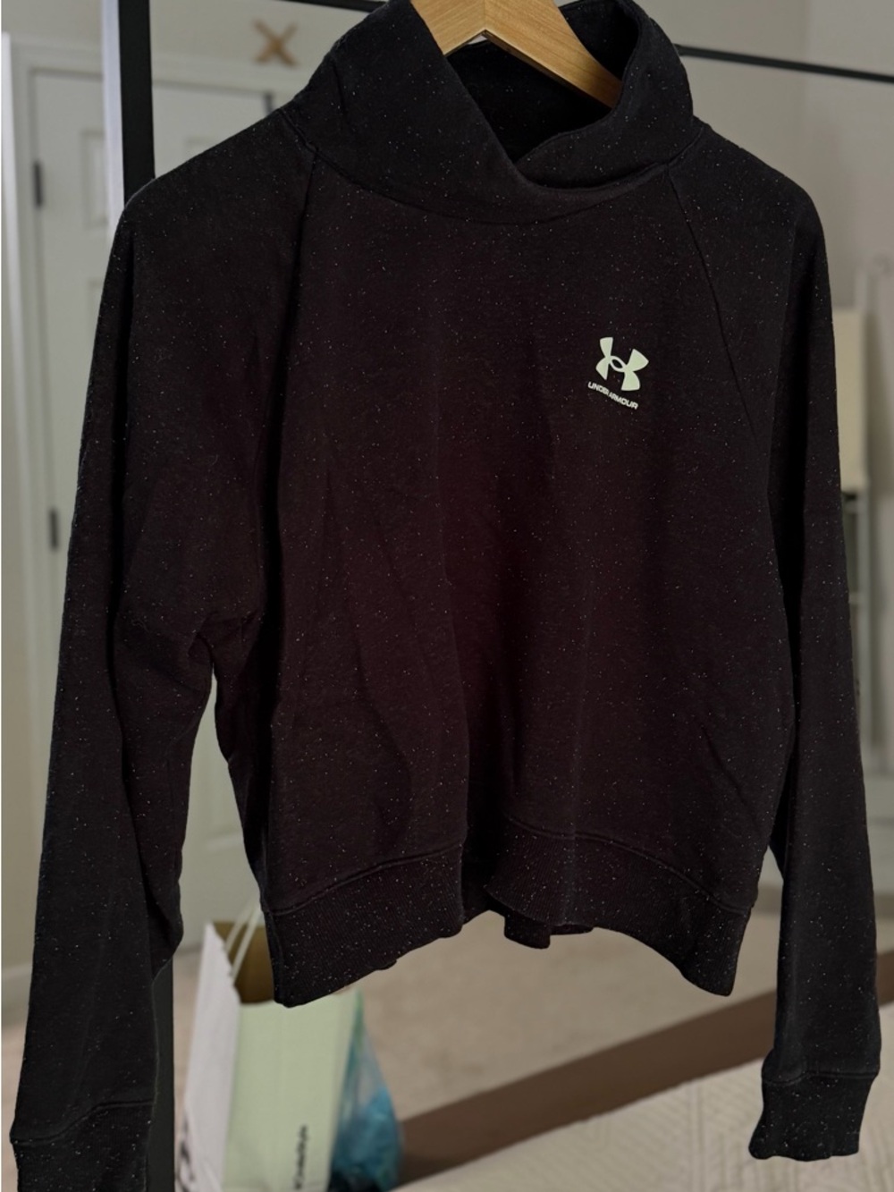 Under Armour Black Funnel Neck Sweatshirt